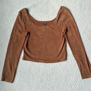 WILDFABLE Brown Long Sleeved Shirt